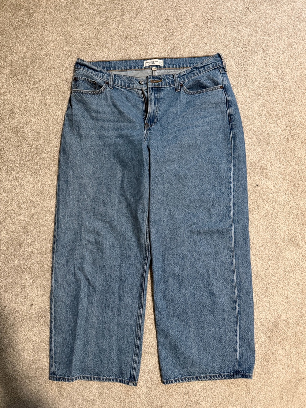 Abercrombie curve love low rise ultra loose size 30